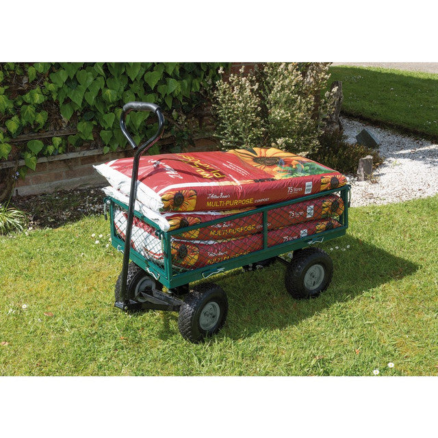 Steel Mesh Garden Trolley Cart, 200kg