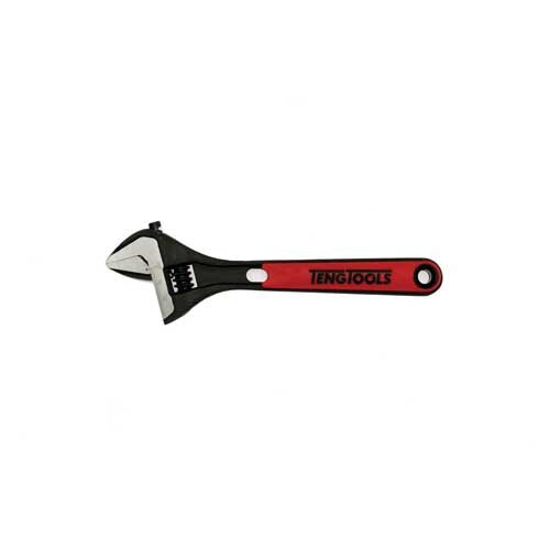 TENG TOOL ADJUSTABLE WRENCH TPR GRIP 8 INCH