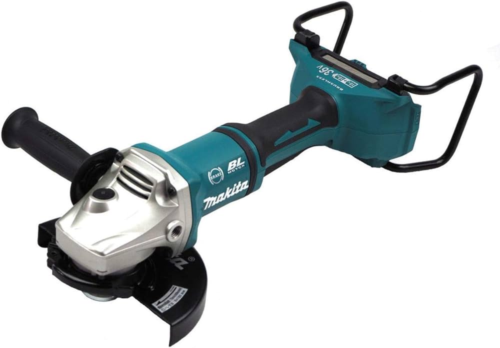 Makita DGA700PT2 Twin 18v 2x5.0Ah LXT BL 180mm Angle Grinder Kit