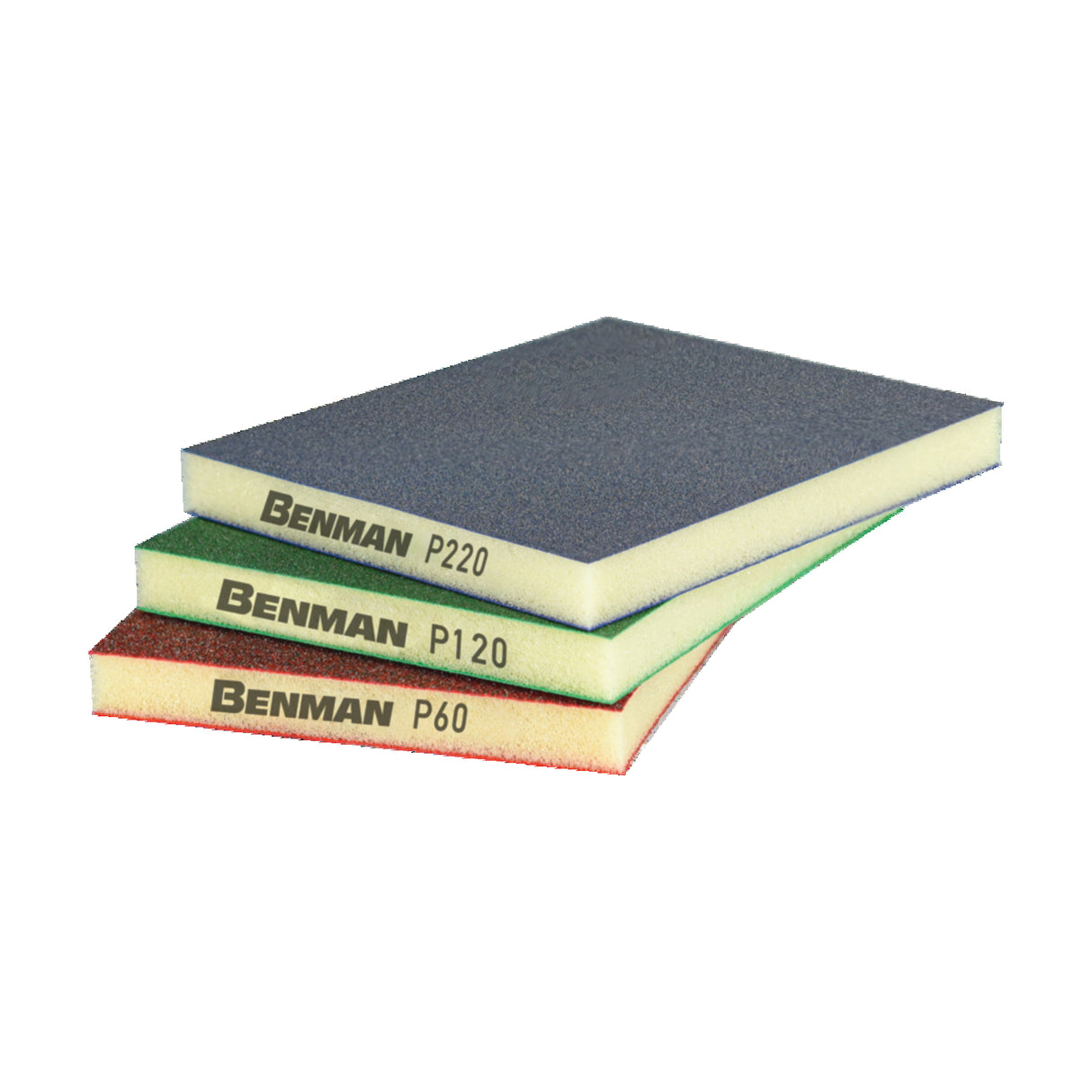BENMAN SANDING PAD P120 123X98X12.5MM