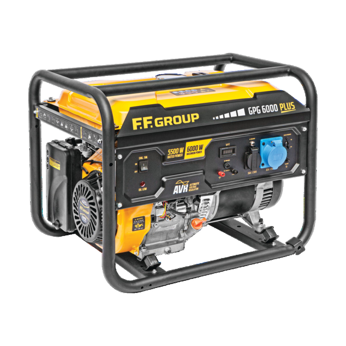 FF GROUP PETROL GENERATOR GPG 6000 PLUS 1PH 6.0KVA 420CC RECOIL START