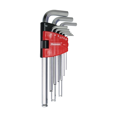 BENMAN LONG TURBALL HEX KEY WRENCH SET 9PCS SIZE