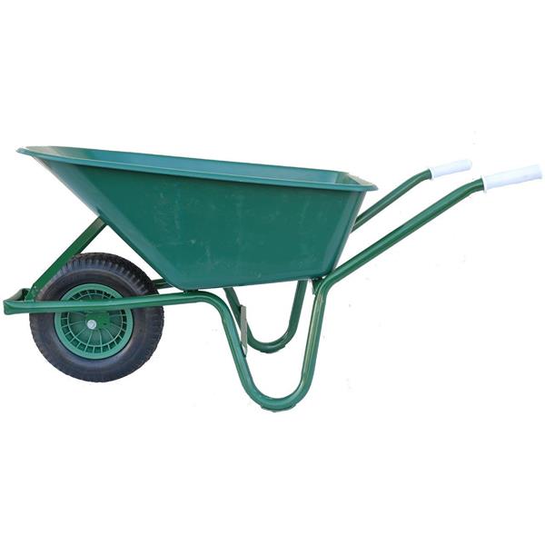 MOY GREEN PLASTIC BODY WHEELBARROW 100L