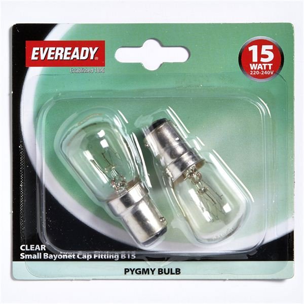 EVEREADY 15W B15 CLEAR PYGMY LAMP