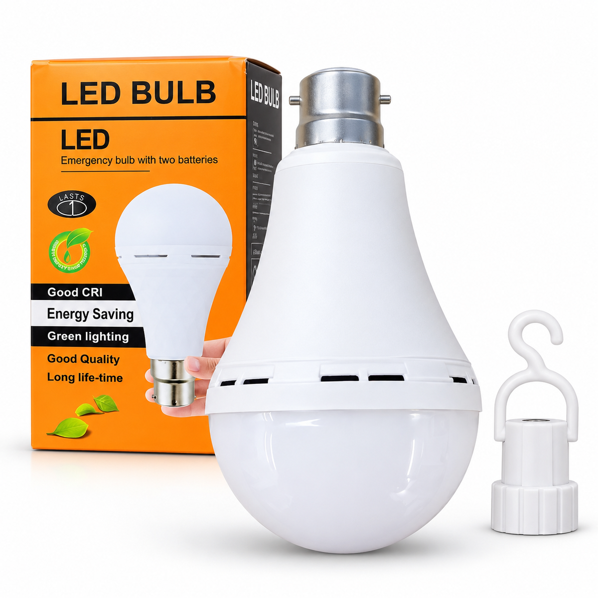 RECHARGEABLE 12W LED BULB WITH BAYONET FITTING