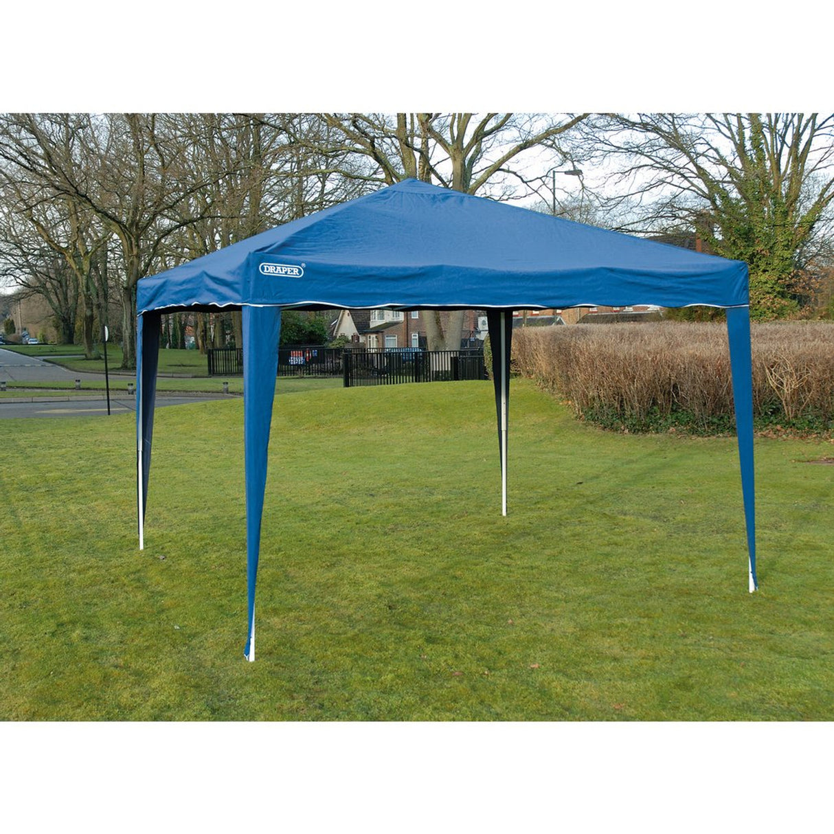 DRAPER CONCERTINA GAZEBO, 3 X 3M, BLUE