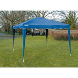 DRAPER CONCERTINA GAZEBO, 3 X 3M, BLUE