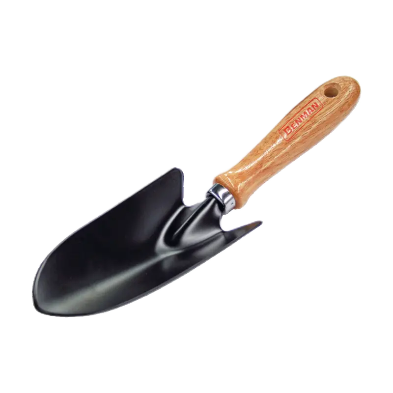 BENMAN GARDEN TROWEL WITH WOOD HANDLE