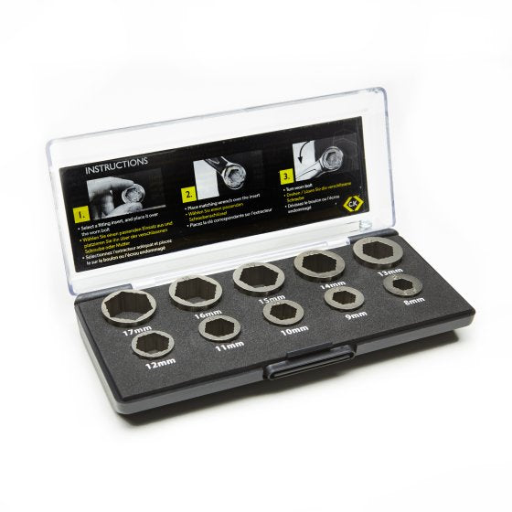 C.K RESCUE NUT & BOLT EXTRACTOR SET 10PC METRIC