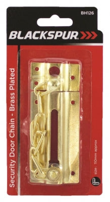 SECURITY DOOR CHAIN - BRASS PLATED