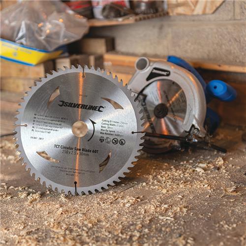 SILVERLINE 300 X 30 TCT CIRCULAR SAW BLADES 40T & 60T 2 PACK