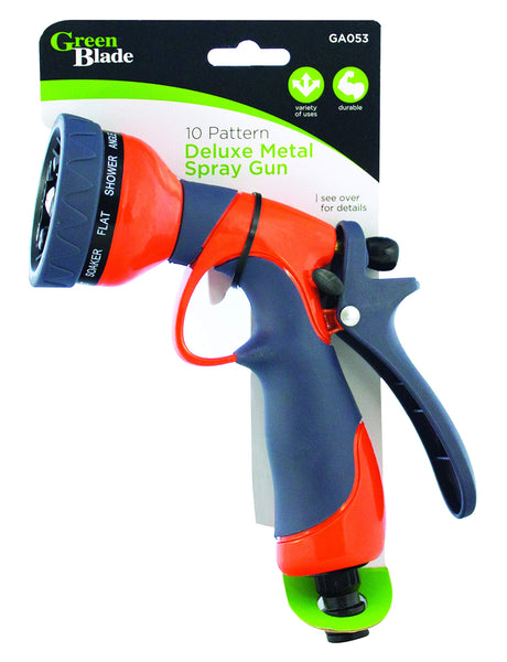 GREENBLADE GREEN BLADE 10 PATTERN DELUXE METAL SPRAY GUN IN CDU BB-GA053 - Watson Hire
