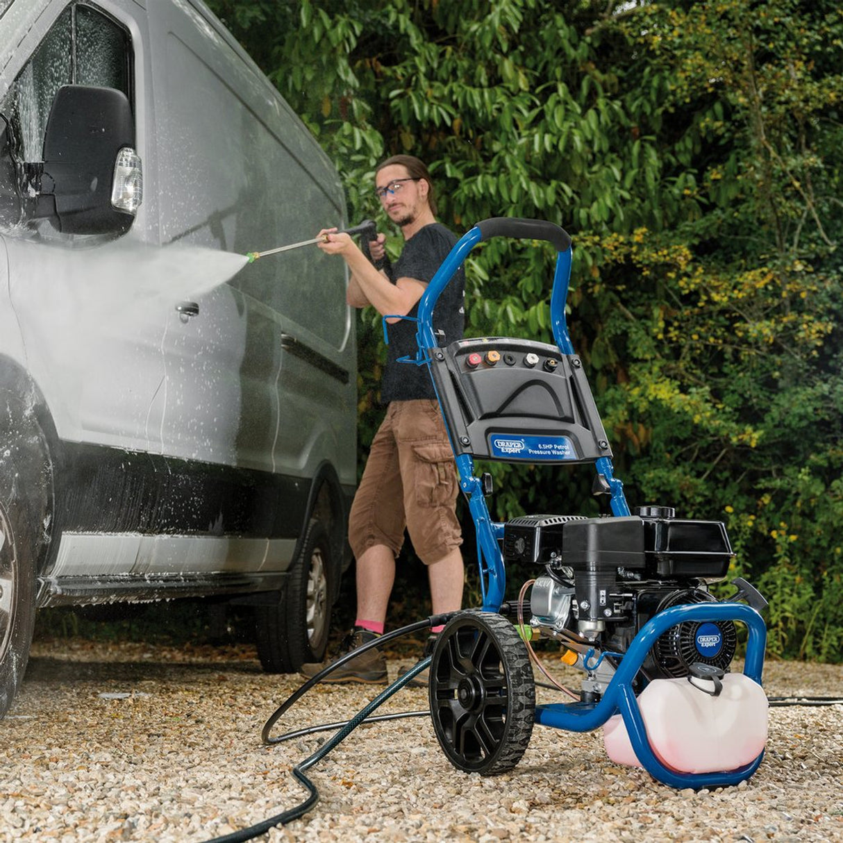 DRAPER 6.5 HP PETROL PRESSURE WASHER - Watson Hire