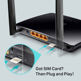 TP LINK AC750 WIRELESS DUAL BAND 4G LTE ROUTER