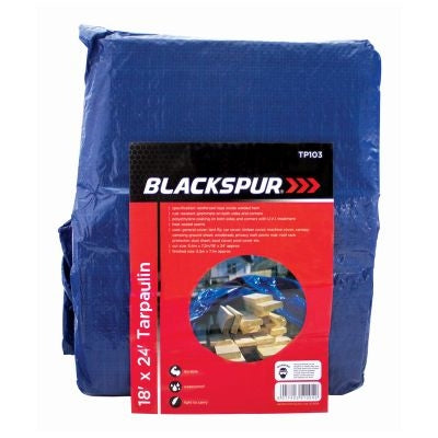 BLACKSPUR 18'(5.4M) X 24'(7.2M) TARPAULIN - BLUE