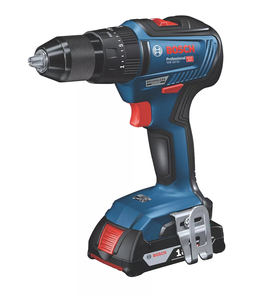 BOSCH GSB18V-55 DRILL BODY ONLY