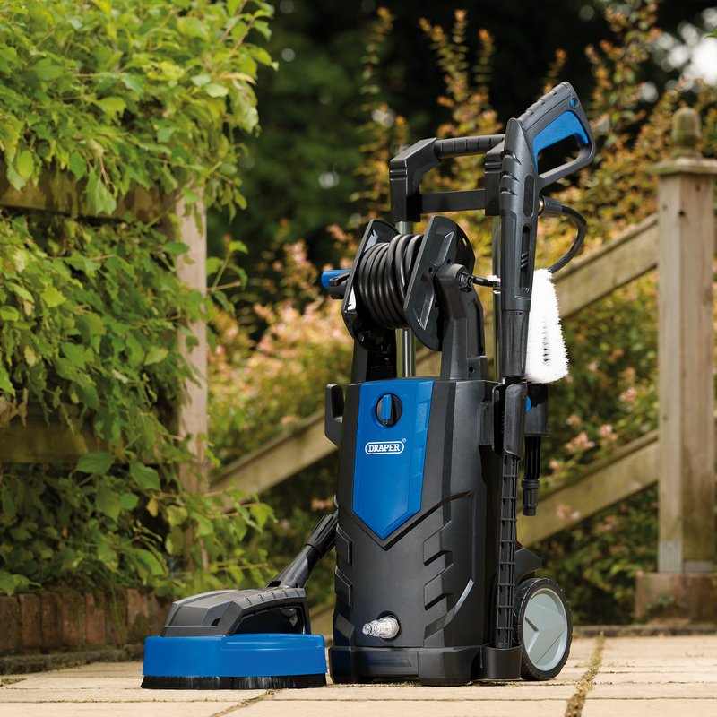 DRAPER PRESSURE WASHER, 2100W, 165 BAR BLACK