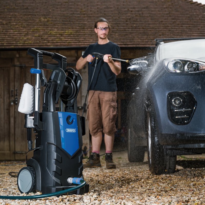 DRAPER PRESSURE WASHER, 2100W, 165 BAR BLACK