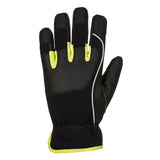 PORTWEST PW3 TRADESMAN GLOVES BLACK YELLOW