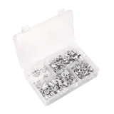SEALEY 200PC SPLINED THREADED INSERT (RIVET NUT) ASSORTMENT M4-M8 - METRIC