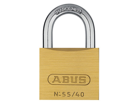 ABUS Mechanical 55/40mm Brass Padlock Carded