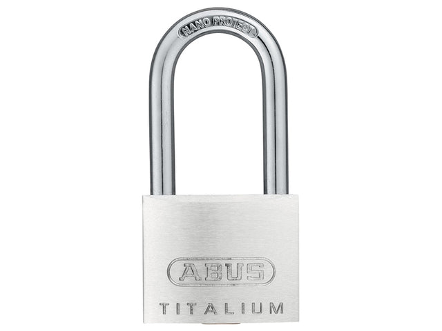 ABUS Mechanical 64TI/40mm TITALIUM™ Padlock 40mm Long Shackle Carded - Watson Hire