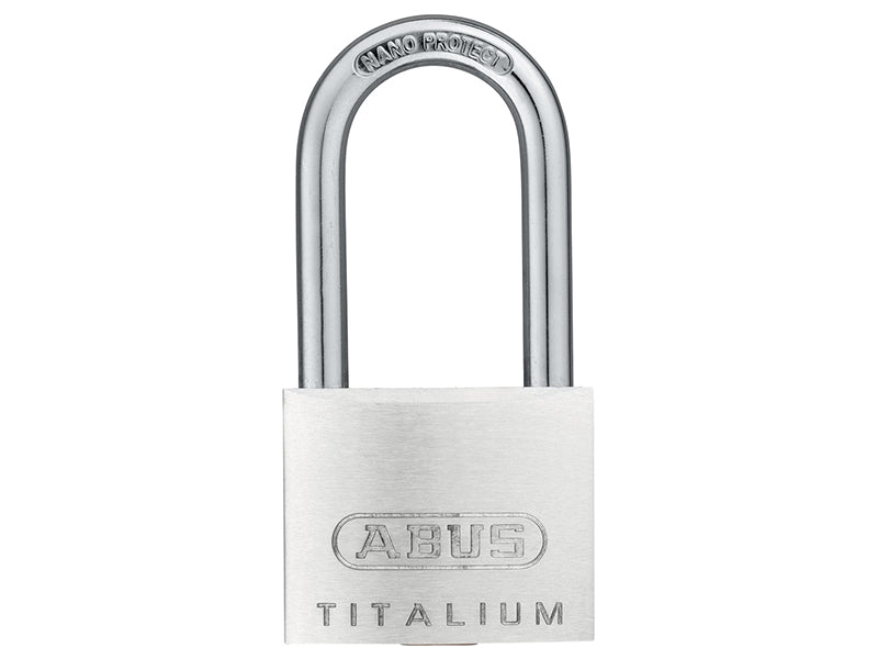 ABUS Mechanical 64TI/40mm TITALIUM™ Padlock 40mm Long Shackle Carded - Watson Hire