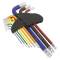 SEALEY BALL-END HEX KEY SET 9PC COLOUR-CODE