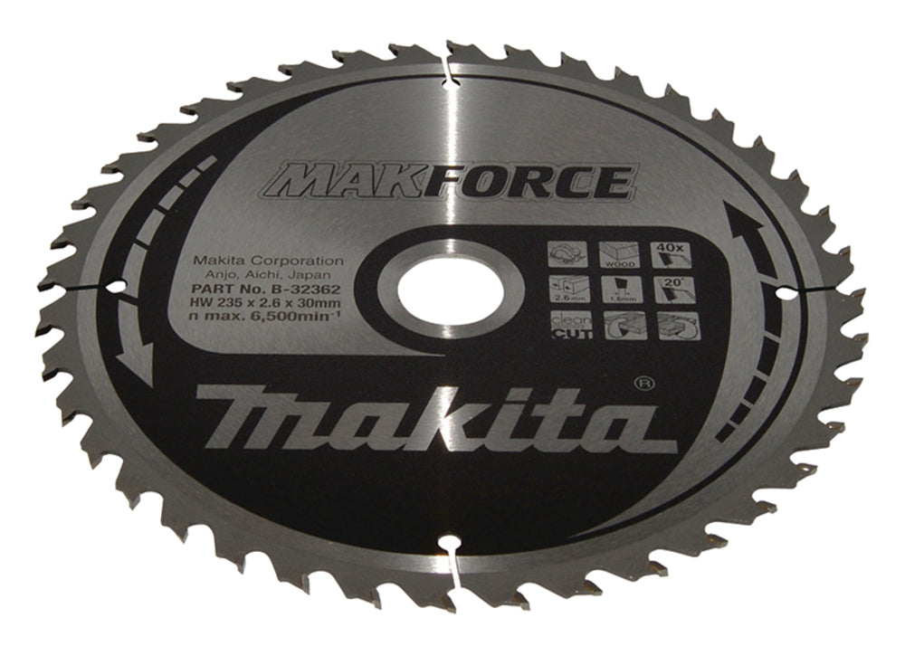 MAKITA MAKFORCE TCT SAW BLADE FOR PORTABLE SAW CSM