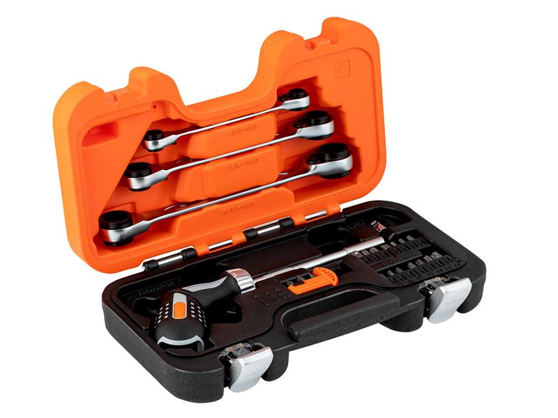 Bahco 808050S Stubby Ratchet Screwdriver