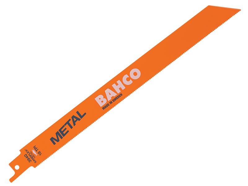 Bahco 3940-228-18-ST Reciprocating Blade for Heavy Metal 228mm 18 TPI (Pack 5)
