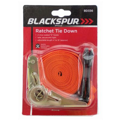 BLACKSPUR 1" X 15' RATCHET TIE DOWN