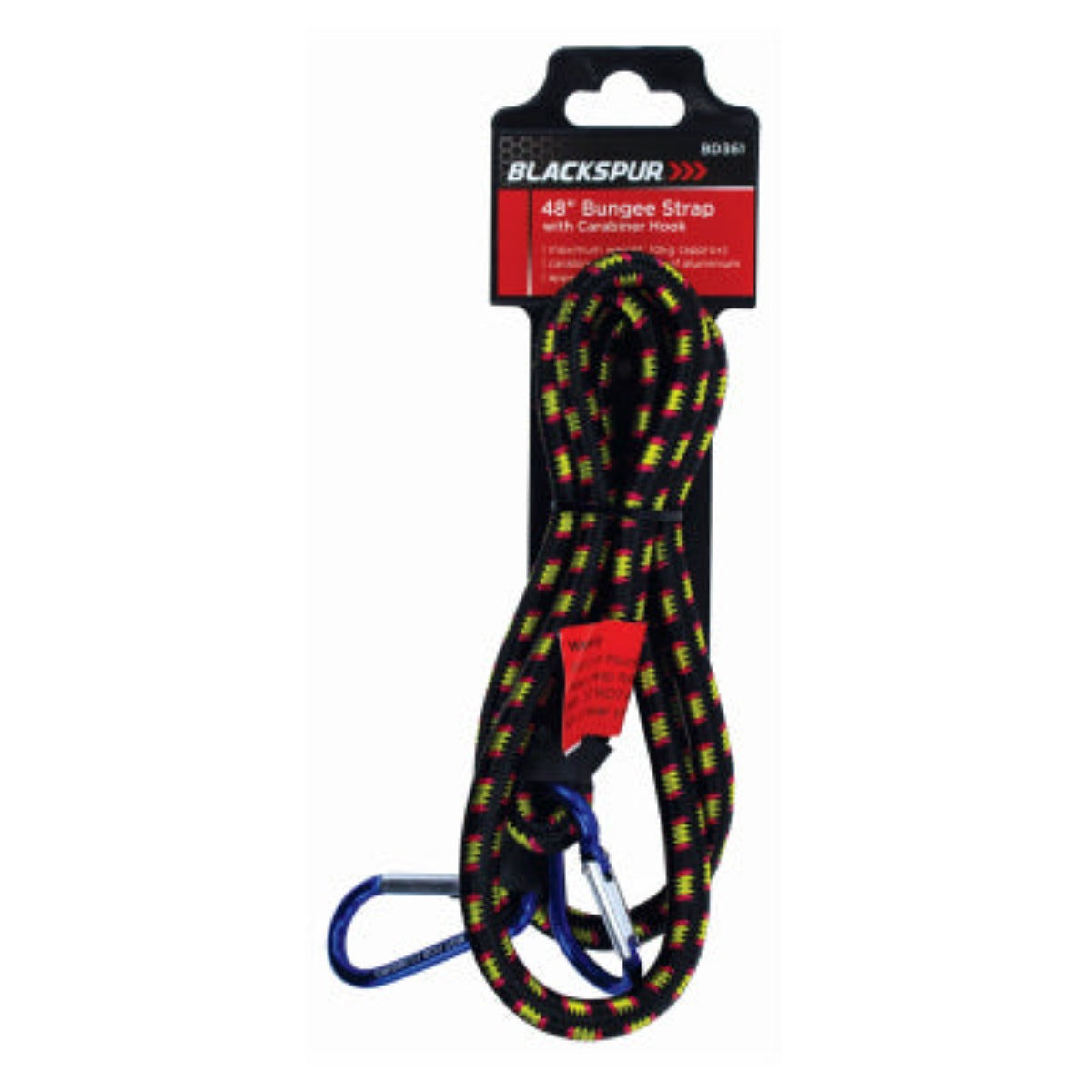 Blackspur 48in Bungee Strap With Carabiner Hook