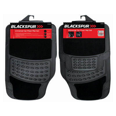 BB-CM155  4PC  RUBBER AND CARPET CAR MATS