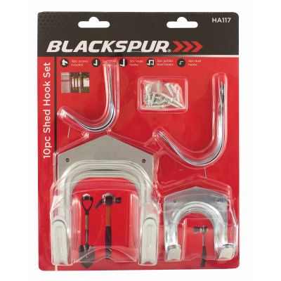 BLACKSPUR 10PC SHED HOOK SET