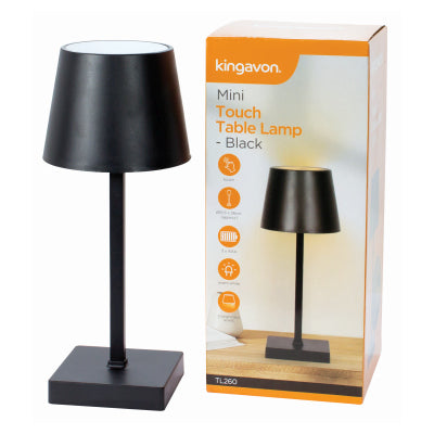 MINI TOUCH TABLE LAMP- BLACK