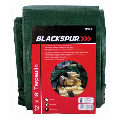BLACKSPUR 12' X 18' TARPAULIN GREEN