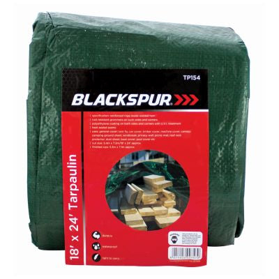 BLACKSPUR 18' X 24' TARPAULIN - GREEN