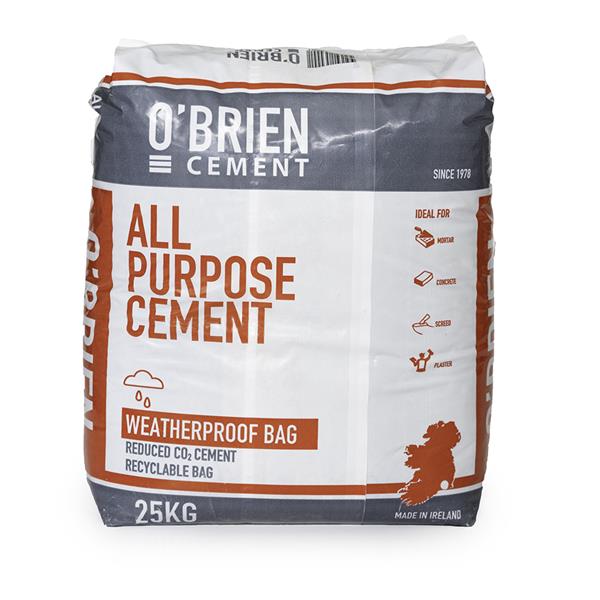 OBRIENS CEMENT 25KG PLASTIC BAG