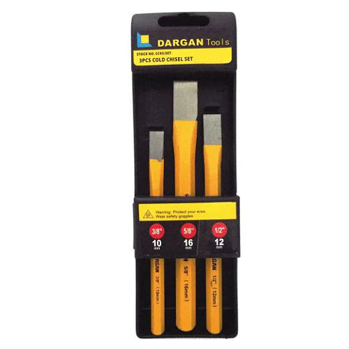 DARGAIN CHISEL SET 3 PCE SET (10 12 16MM)