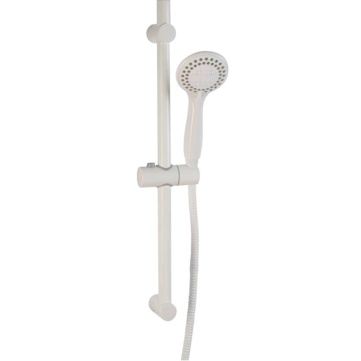 CROYDEX 3 FUNCTION SHOWER SET (SHOWER HEAD, 1.5M HOSE, RISER RAIL - WHITE)