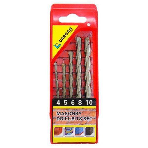 DRILL BIT SET 5 PCE MASONRY