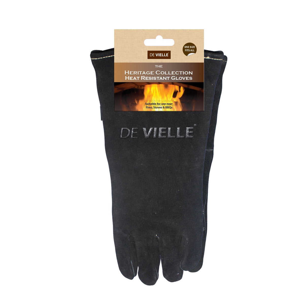 DEVIELLE LEATHER STOVE GLOVES