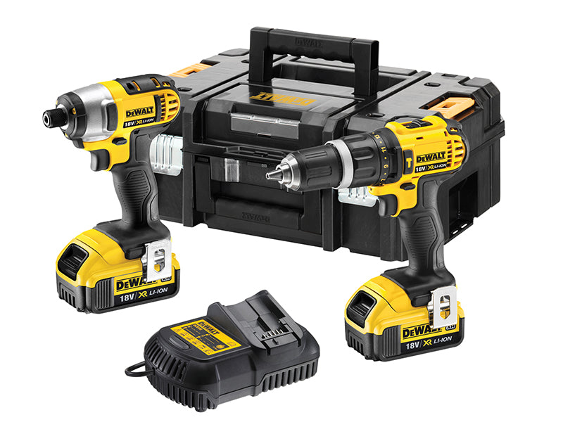 DEWALT DCZ285M2 Combi Drill & Impact Driver Twin Pack 18V 2 x 4.0Ah Li-ion