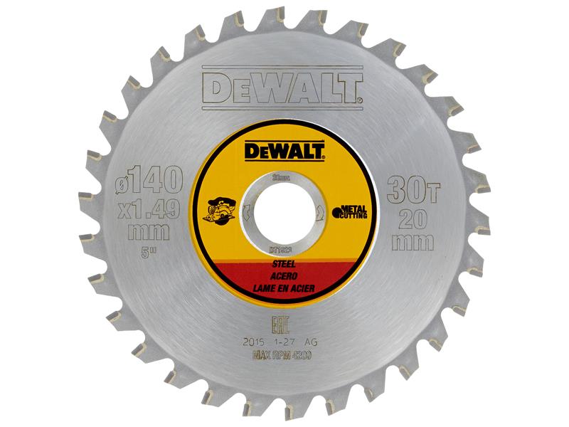 DEWALT DT1923 Cordless Steel Cutting Blade 140 x 20mm x 30T