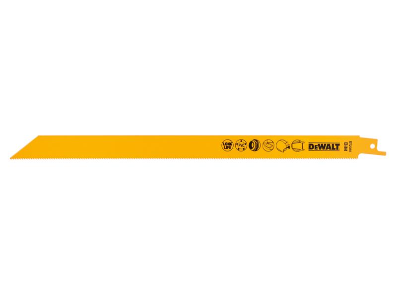 DEWALT Bi-Metal Reciprocating Blade for Universal Use 305mm (Pack 5)