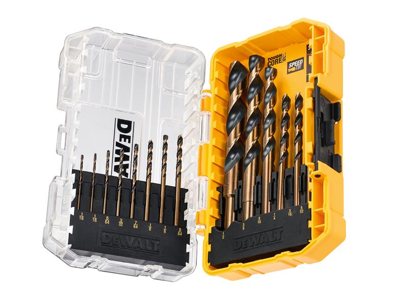 DEWALT DT70727 Black & Gold HSS Drill Set, 14 Piece