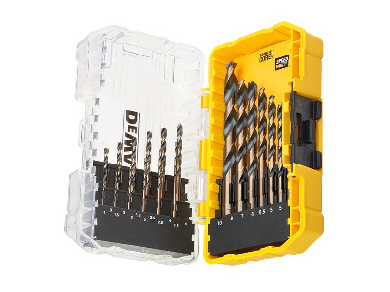 DEWALT DT70728 Black & Gold HSS Drill Set, 19 Piece