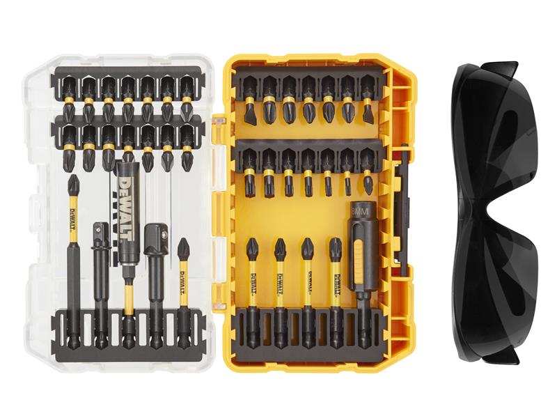 DEWALT DT70740T FlexTorq Bit Set, 38 Piece + Safety Glasses