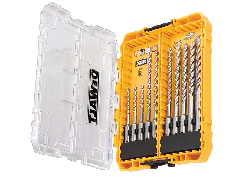 DEWALT DT70752 SDS Plus XLR Full Head Carbide Drill Bit Set, 10 Piece